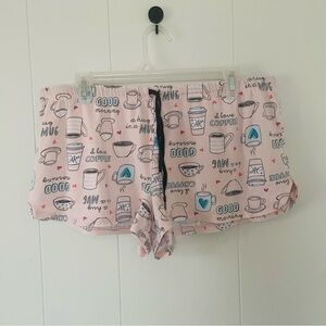 Secret Treasures Pink Coffee Pattern Women's Shorts